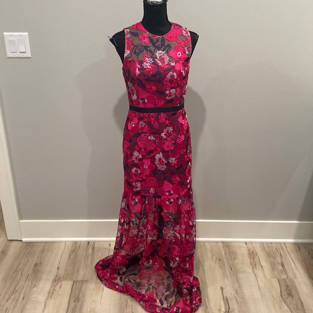 Halston Heritage Floral Dress